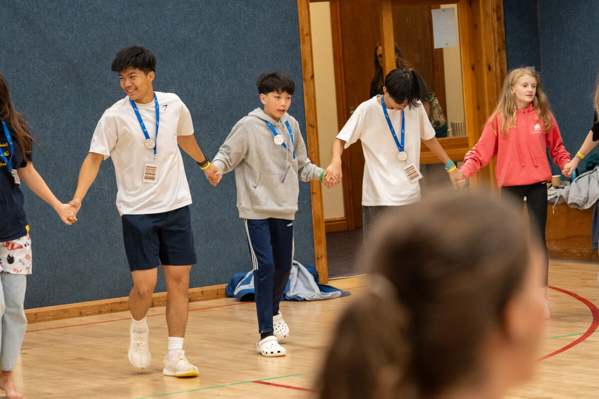 People wearing medals at a sports event at Capernwray